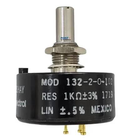 Vishay 132 Buchse Drehen Potenziometer 1 kΩ 3 % / 2.75 W, Schaft-Ø 6.35 mm