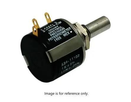 Produktfoto 1 von Vishay 534 Buchse Drehen Potenziometer 5 kΩ 5 % / 2 W, Schaft-Ø 6.35 mm