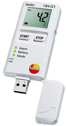 Produktfoto 1 von Testo 184-G1 Temperatur Temperatur Datenprotokolliergerät, NFC, USB, -20 °C 5-Kanal → 70 °C