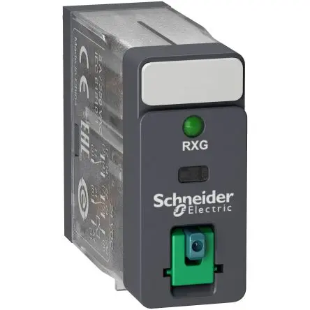 Produktfoto 1 von Schneider Electric Harmony Relay RXG Leistungsrelais 24V dc Spule 2-poliger Umschalter 5A 1.1 kΩ 530 mW