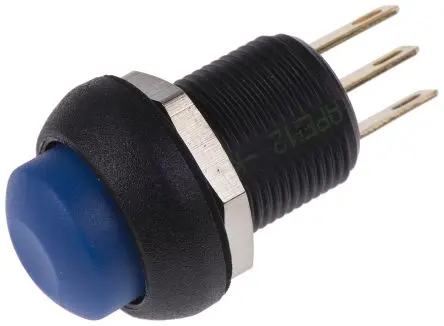 Produktfoto 1 von APEM IM Druckschalter Tastend Panel Ø 13.6 mm, 1-poliger Umschalter / 3A, IP67