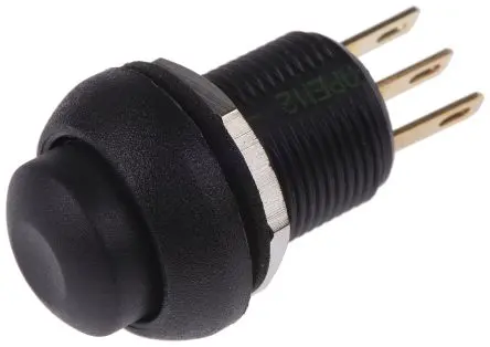 Produktfoto 1 von APEM IM Druckschalter Tastend Panel Ø 13.6 mm, 1-poliger Umschalter / 3A, IP67