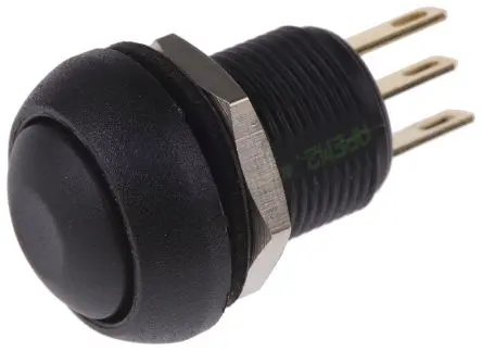 Produktfoto 1 von APEM IM Druckschalter Tastend Panel Ø 13.6 mm, 1-poliger Umschalter / 3A 28 V dc, IP67