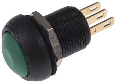 Produktfoto 1 von APEM IM Druckschalter Tastend Panel Ø 13.6 mm, 1-poliger Umschalter / 3A 28 V dc, IP67