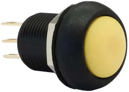 Produktfoto 1 von APEM IM Druckschalter Tastend Panel Ø 13.6 mm, 1-poliger Umschalter / 3A 28 V dc 250 V ac, IP67