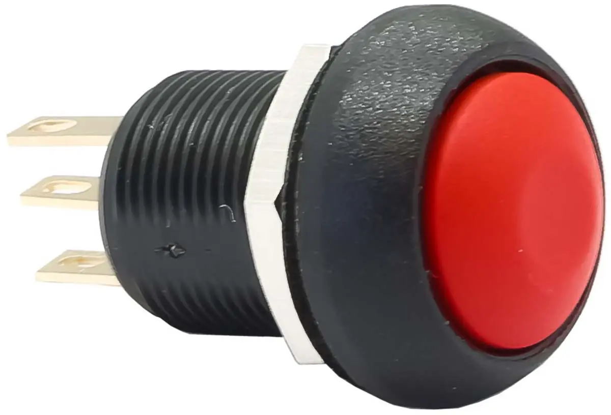 Produktfoto 1 von APEM IM Druckschalter Tastend Panel Ø 13.6 mm, 1-poliger Umschalter / 3 A, IP40