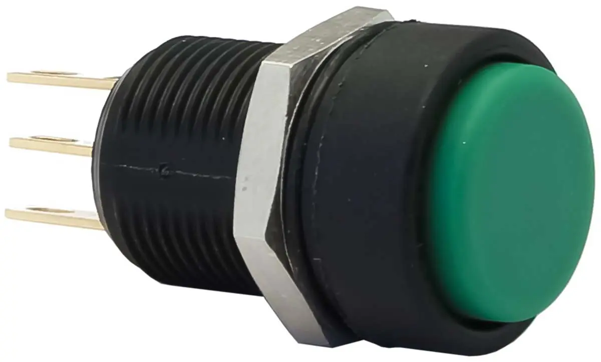 Produktfoto 1 von APEM IM Druckschalter Tastend Panel Ø 13.6 mm, 1-poliger Umschalter / 3 A, IP40
