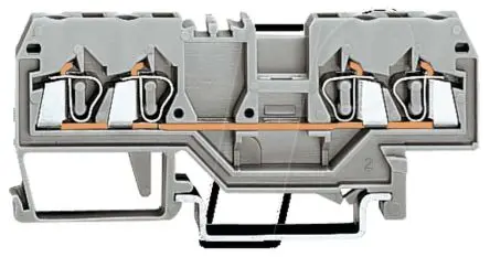 Produktfoto 1 von WAGO 280 Anschlussklemmenblock für Durchkontaktierung 1 Grau, 2.5mm², 800V Zugfederklemme