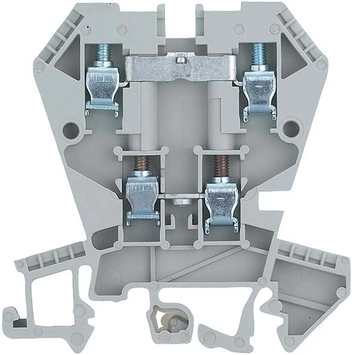 Produktfoto 1 von Wieland WK 4 E / U Doppelstock Reihenklemmen Zweifach Grau, 400 V / 32A, Schraubanschluss