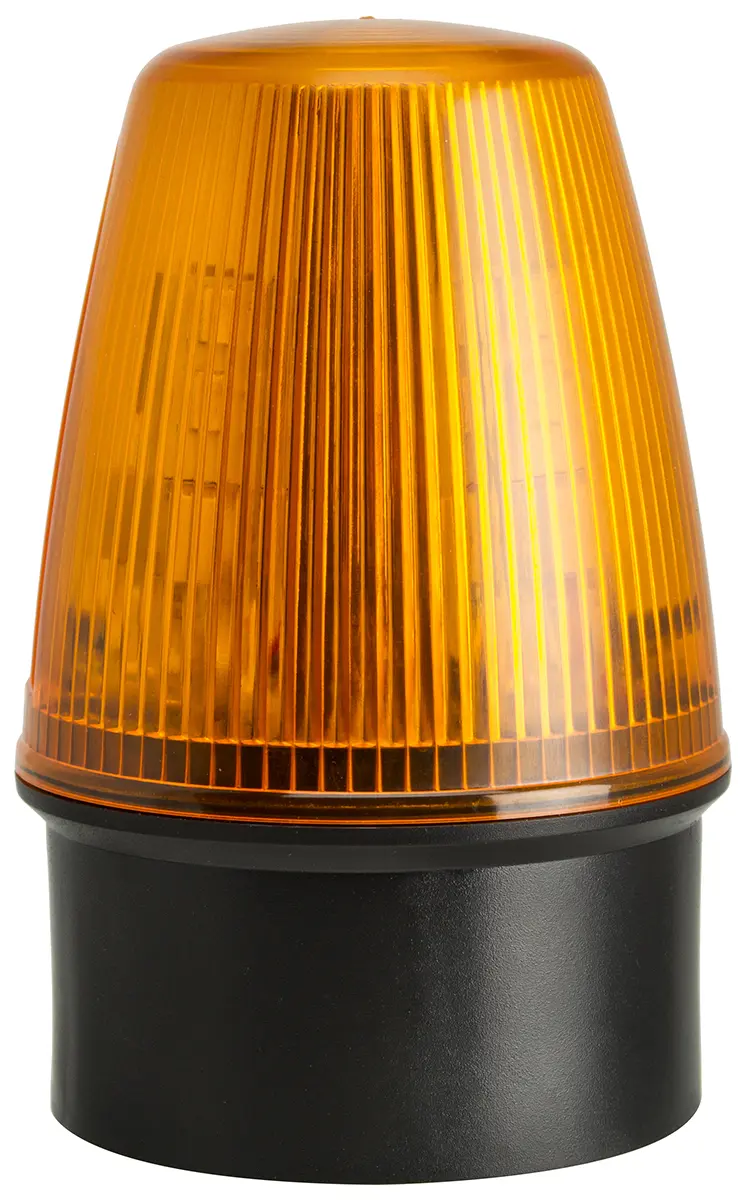 Moflash LED100 LED Blinkend Signalleuchte Orange, 10 → 17 V ac/dc, Ø 72mm x 107mm