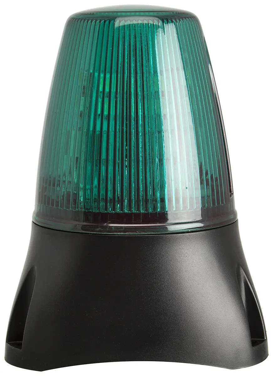 Produktfoto 1 von Moflash LEDD100 LED Blinkend Signalleuchte Grün, 8 → 20 V ac/dc x 119mm
