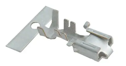 Produktfoto 1 von TE Connectivity 26A13 Flachsteckhülse, Silber, Unisoliert, 6.3 x 0.8 mm, Buchse, 12 AWG min, 10 AWG