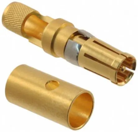 Produktfoto 1 von HARTING 0969 D-Sub Steckverbinder Koaxialkontakt, Buchse Crimpbefestigung, Kupferlegierung, Gold, 10 mΩ max 20 AWG