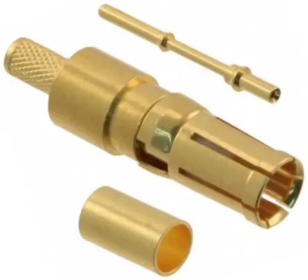 Produktfoto 1 von HARTING 0969 D-Sub Steckverbinder Koaxialkontakt, Buchse Crimpbefestigung, Kupferlegierung, Gold, 1 mΩ max 24 AWG