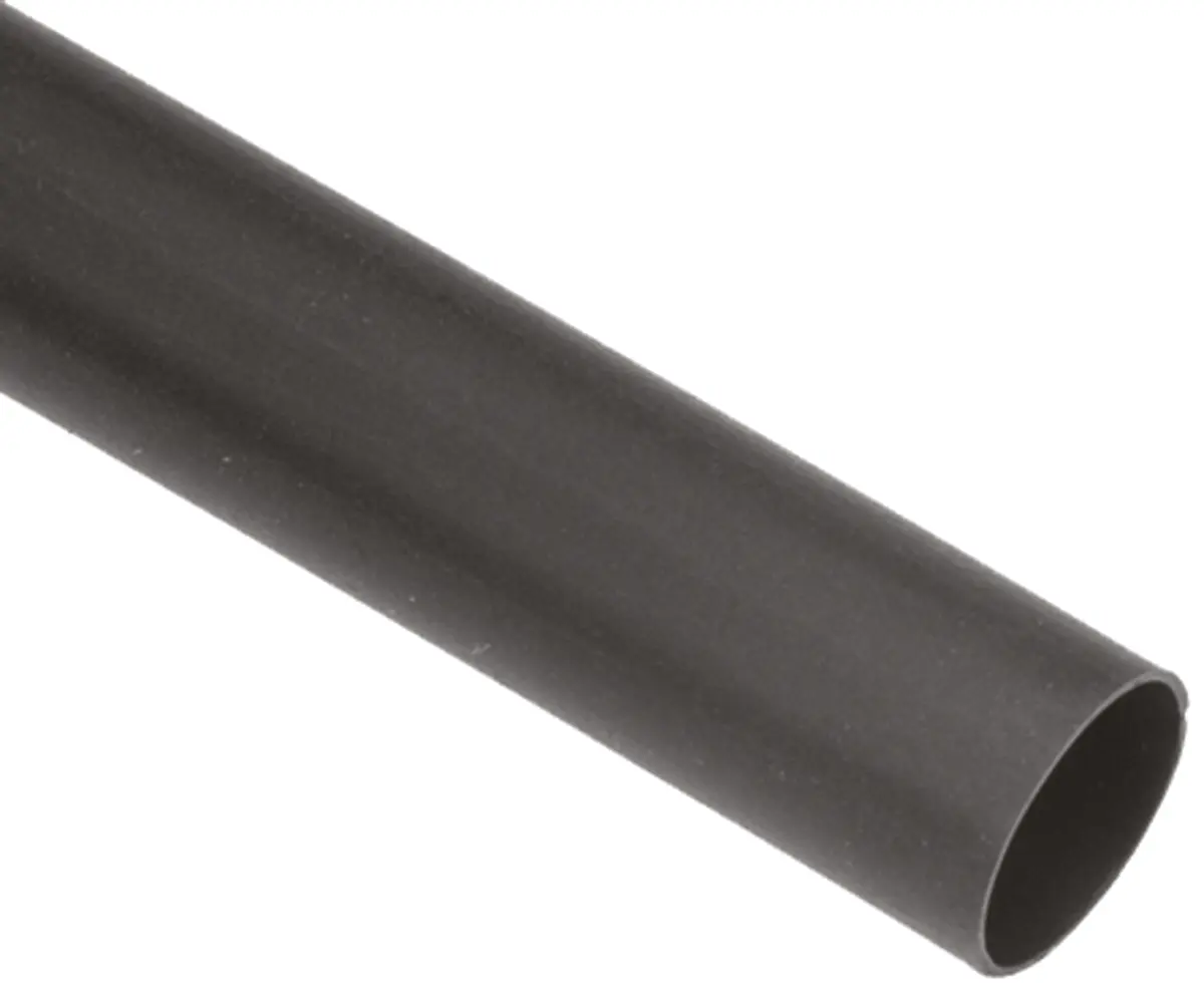 Produktfoto 1 von TE Connectivity LSTT Wärmeschrumpfschlauch, Polyolefin Schwarz, Ø 25.4 mm Schrumpfrate 2:1, Länge 60m