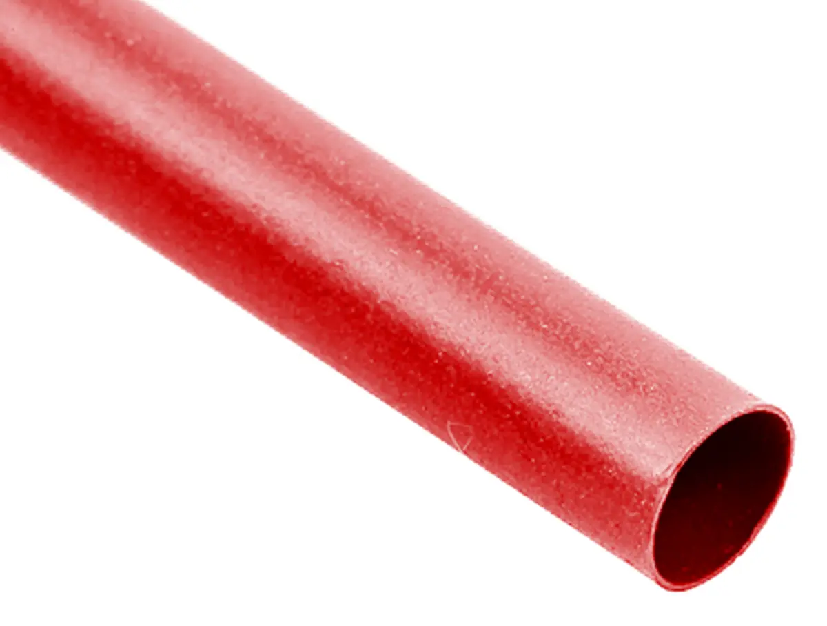 Produktfoto 1 von TE Connectivity LSTT Wärmeschrumpfschlauch, Polyolefin Rot, Ø 1.6 mm Schrumpfrate 2:1, Länge 600m
