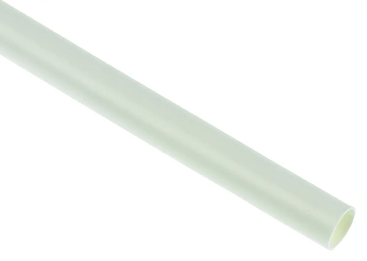 Produktfoto 1 von TE Connectivity LSTT Wärmeschrumpfschlauch, Polyolefin Weiß, Ø 12.7 mm Schrumpfrate 2:1, Länge 150m