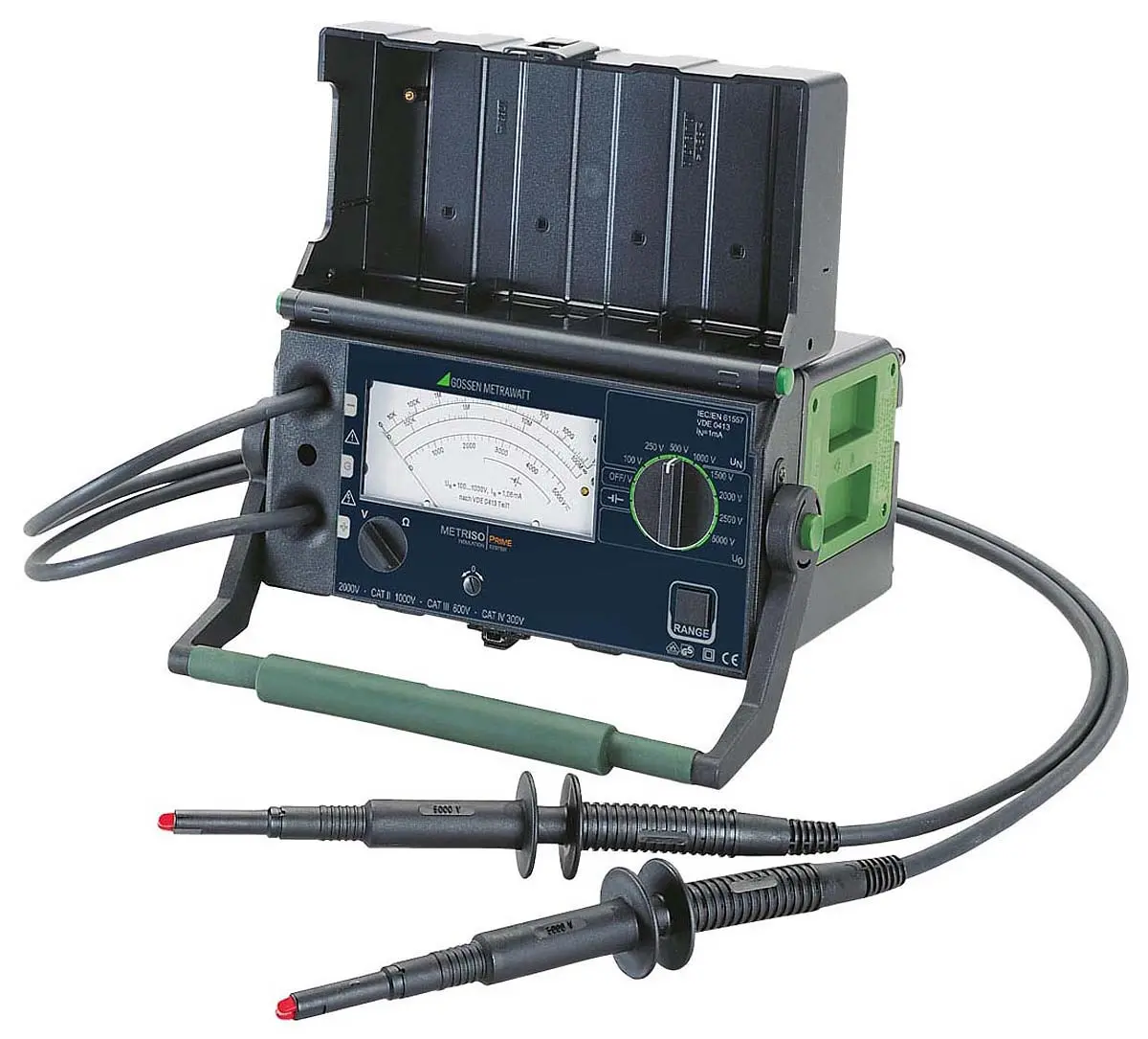 Gossen Metrawatt METRISO PRIME Isolationsprüfer 100 V, 1mA, 5000 V Isolationsprüfer CAT IV, CAT III, CAT