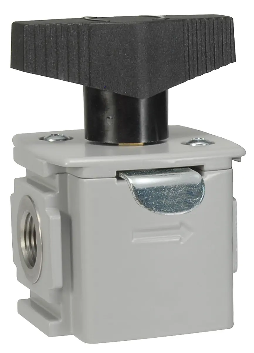 Produktfoto 1 von Parker, Griff P32 Pneumatik-Steuerventil, manuell, G 1/2 in, Aluminium III B