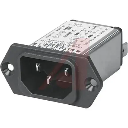 Produktfoto 1 von Schurter 3A C14 IEC-Steckverbinder Stecker, 250V ac, Schraubanschlussklemme Schnellverbindung