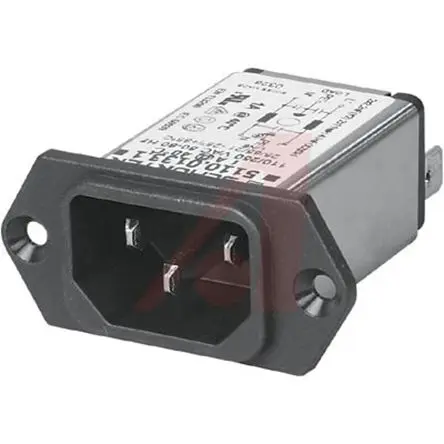 Produktfoto 1 von Schurter 3A C14 IEC-Steckverbinder Stecker, 250V ac, Schraubanschlussklemme Schnellverbindung