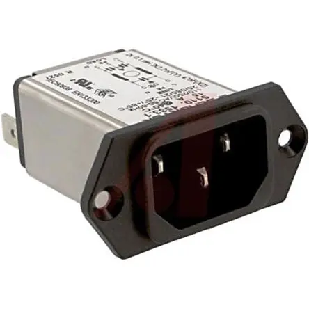 Produktfoto 1 von Schurter 15A C14 IEC-Steckverbinder Stecker, 125V ac, Schraubanschlussklemme Schnellverbindung