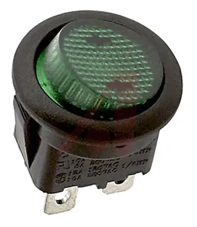 Produktfoto 1 von ZF Panel Wippschalter SPST Ein-Neutral-Ein Ein-Aus, 10A Beleuchtet, IP66