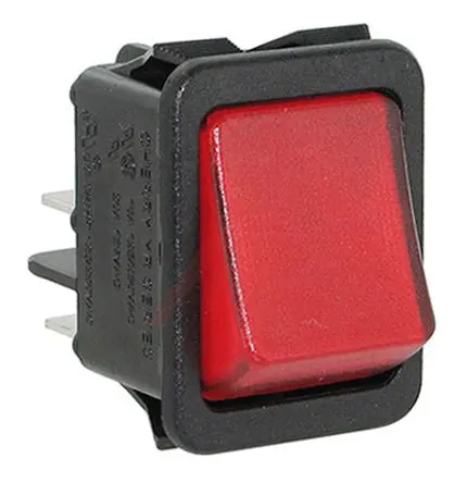 Produktfoto 1 von ZF Panel Wippschalter DPST Ein-Ein Ein-Aus, 16A Beleuchtet, IP67
