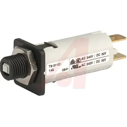 Produktfoto 1 von Schurter T9-311 Thermischer Schutzschalter, 1-polig, T9 Panel, 4A, Warm
