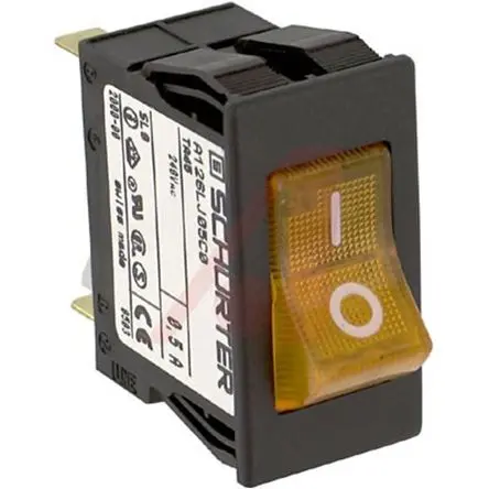 Produktfoto 1 von Schurter TA45 Thermischer Schutzschalter, 2-polig, TA35 Panel, 5A, Warm