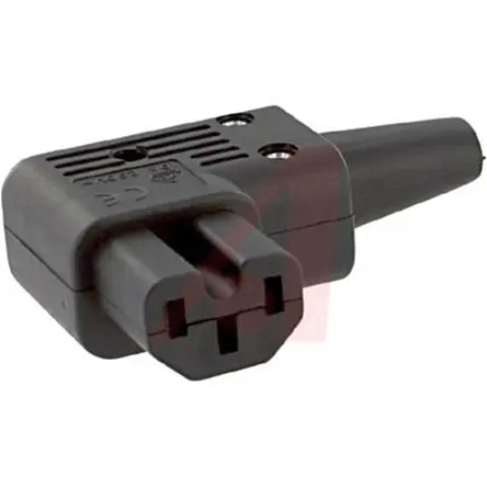 Produktfoto 1 von Schurter 4784 IEC-Steckverbinder C15 250 V, gewinkelt Stecker, Kabel 15A