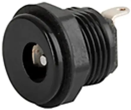 Produktfoto 1 von Schurter 4840 Gerade DC Buchse DC-Buchse Silber 1A 12V, Innen-Ø 2.35 mm / Außen 6.3 mm Außen-ø x 12.5 mm, 1.7 mm Stift,