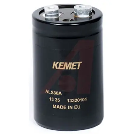 Produktfoto 1 von KEMET ALS30, Schraub Aluminium-Elektrolyt Kondensator 2200μF ±20% / 400V dc, Ø 51mm x 105mm x 105mm, +85°C