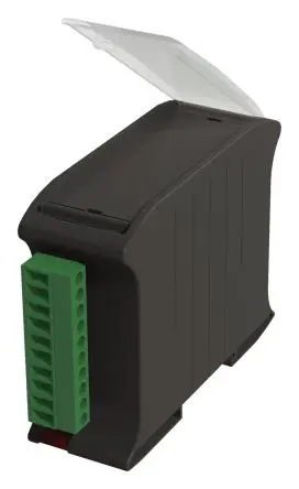 Produktfoto 1 von Italtronic DIN-Schienengehäuse, Geh.Mat. Polycarbonat, ABS 79 mm, Hutprofil 101 mm, Schwarz 35mm, Serie RAILBOX