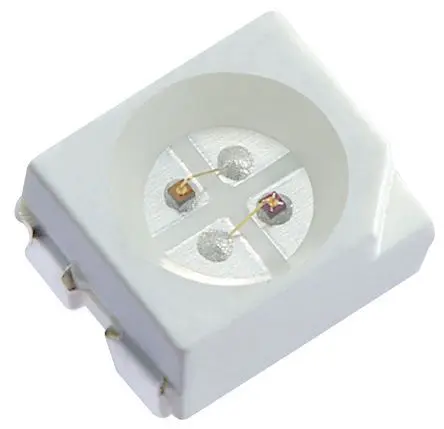 Produktfoto 1 von Kingbright Multi-Colour LED Oberfläche LED Grün, Rot 2.5 V, Cluster 2-LEDs, 120 °, 4-Pin PLCC 4