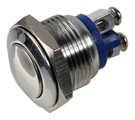 Produktfoto 1 von Bulgin MP0042 Druckschalter Tastend Panel Ø 16 mm, SPST / 2A 48 V dc, IP65