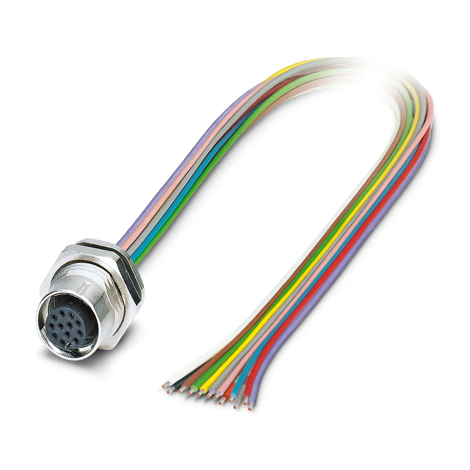 Produktfoto 1 von Phoenix Contact SAC, 12-polig Sensor-Betätigungselementkabel, M12 Buchse 12 / Nicht abgeschlossen, Länge 0.5 m