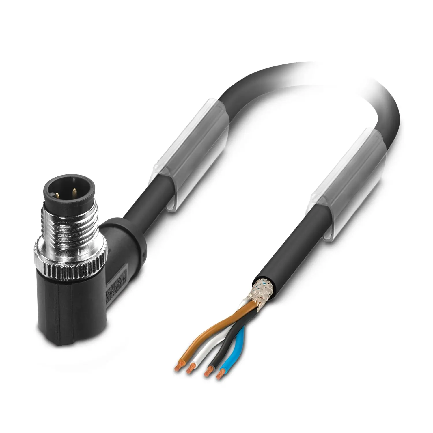 Produktfoto 1 von Phoenix Contact SAC-4P, 4-polig Sensor-Betätigungselementkabel, Rechtwinklig Stecker 4 / Nicht abgeschlossen Nicht