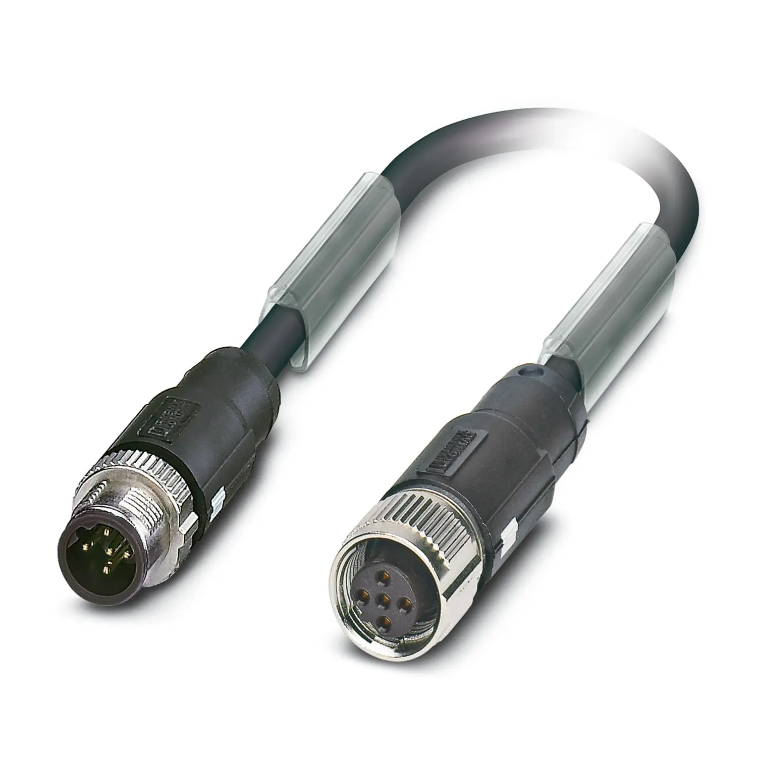 Produktfoto 1 von Phoenix Contact SAC, 5-polig Sensor-Betätigungselementkabel, M12 Stecker 5 / M12 Buchse, Länge 130 mm