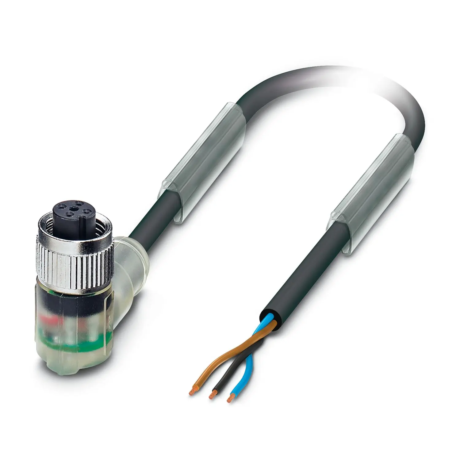 Produktfoto 1 von Phoenix Contact SAC, 3-polig Sensor-Betätigungselementkabel, M12 Buchse 3 / Nicht abgeschlossen, Länge 10 m