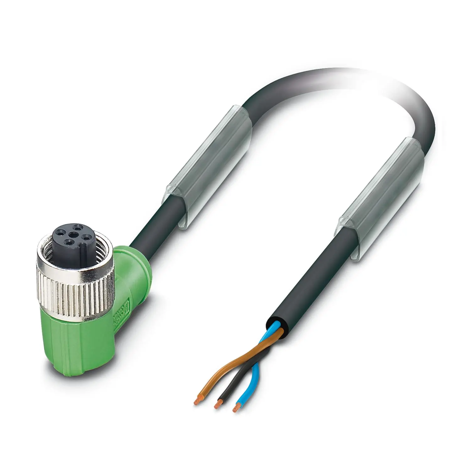 Produktfoto 1 von Phoenix Contact SAC, 3-polig Sensor-Betätigungselementkabel, M12 Buchse 3 / Nicht abgeschlossen, Länge 10 m