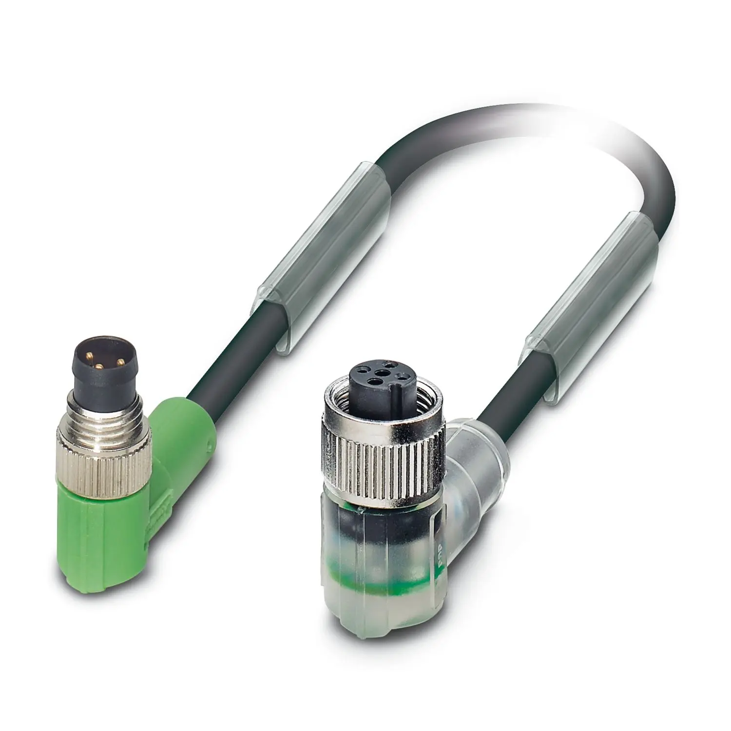 Produktfoto 1 von Phoenix Contact SAC, 3-polig Sensor-Betätigungselementkabel, M8 Stecker 3 / M12 Buchse, Länge 1.5 m