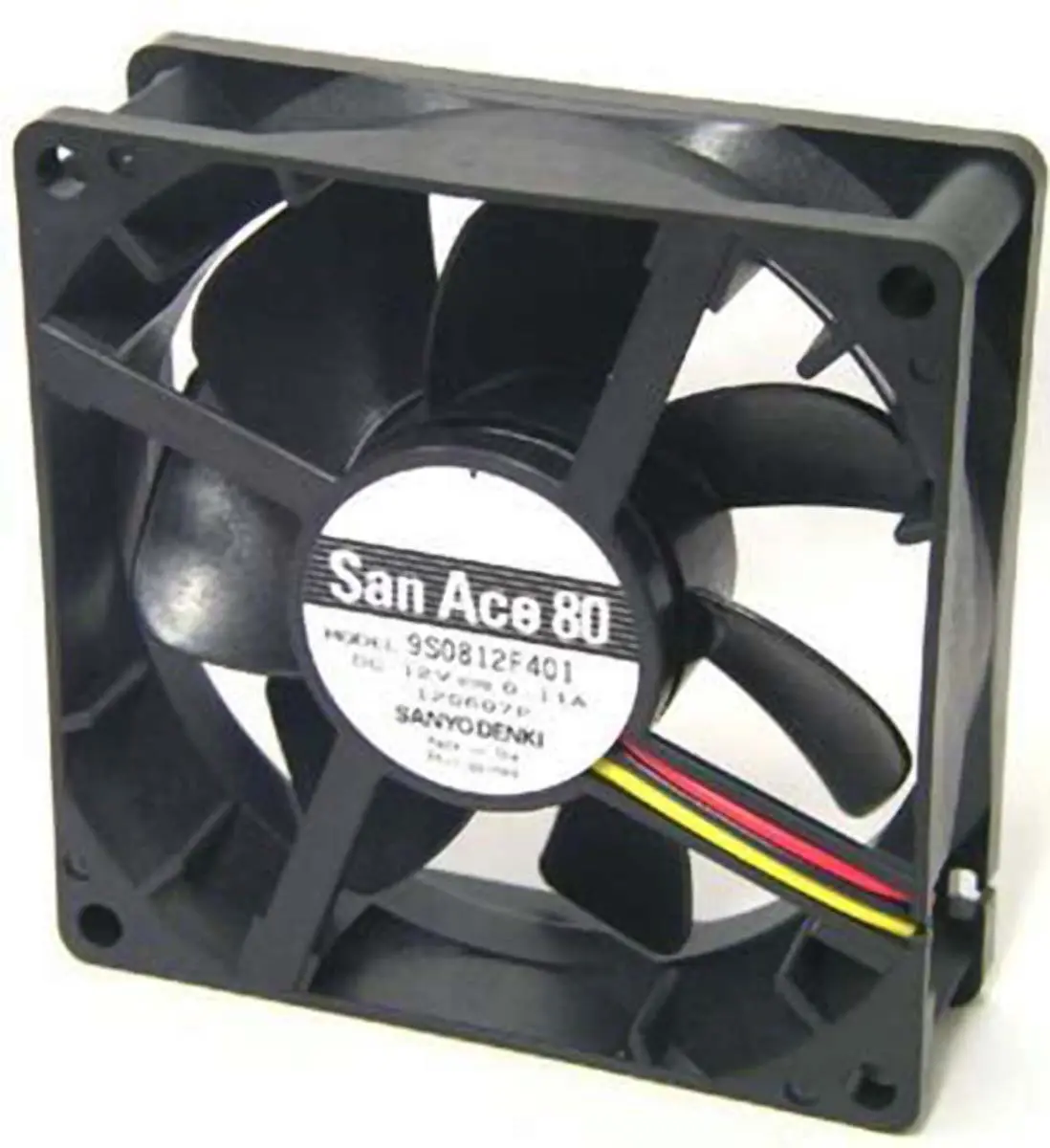 Produktfoto 1 von Sanyo Denki San Ace 9S DC-Axiallüfter, Kugellager, 24 V dc / 960mW, 80 x 80 x 25mm, 2000U/min, 40m³/h