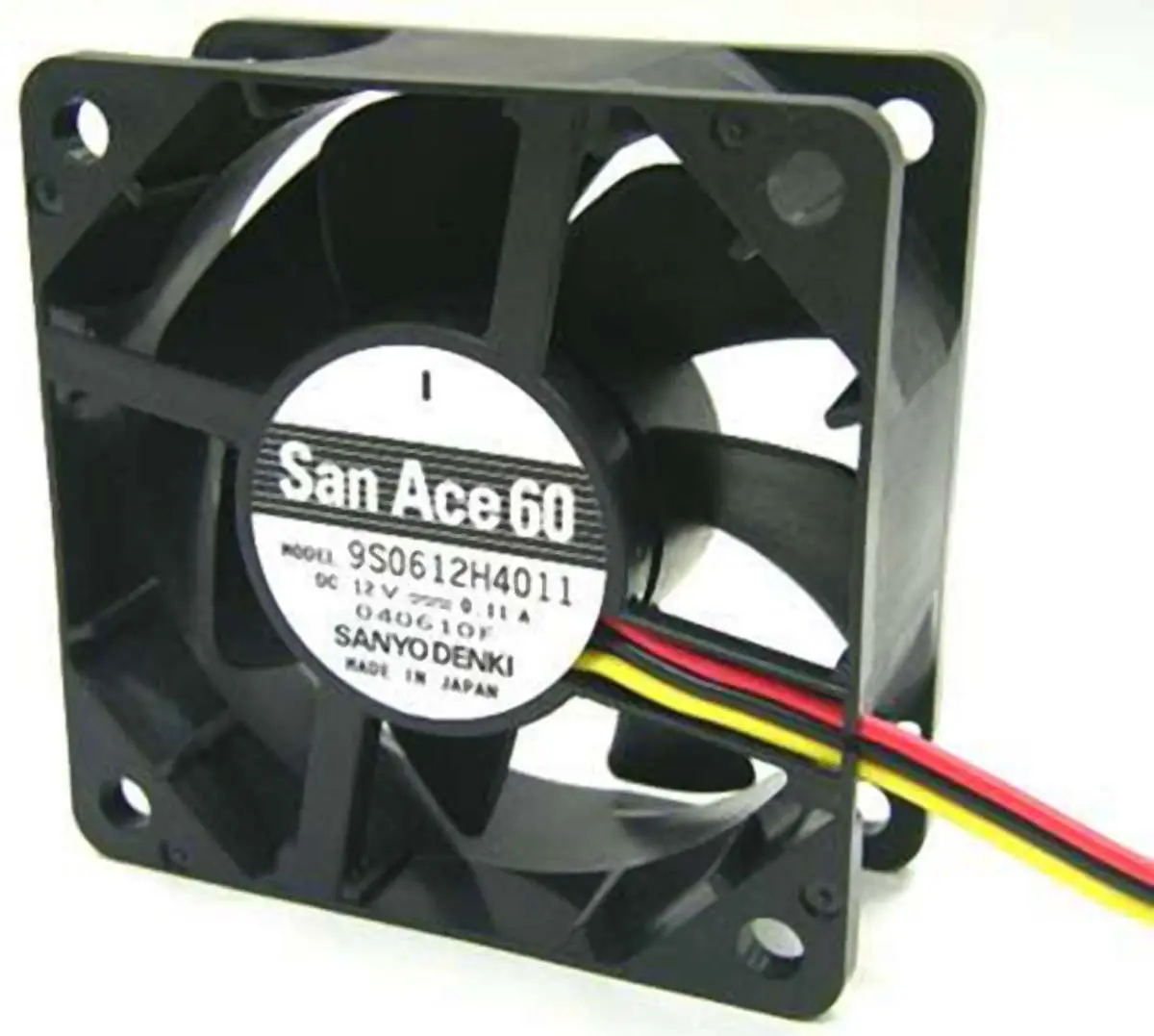 Produktfoto 1 von Sanyo Denki San Ace 9S DC-Axiallüfter, Kugellager, 12 V dc / 2.4W, 60 x 60 x 25mm, 5000U/min, 44m³/h