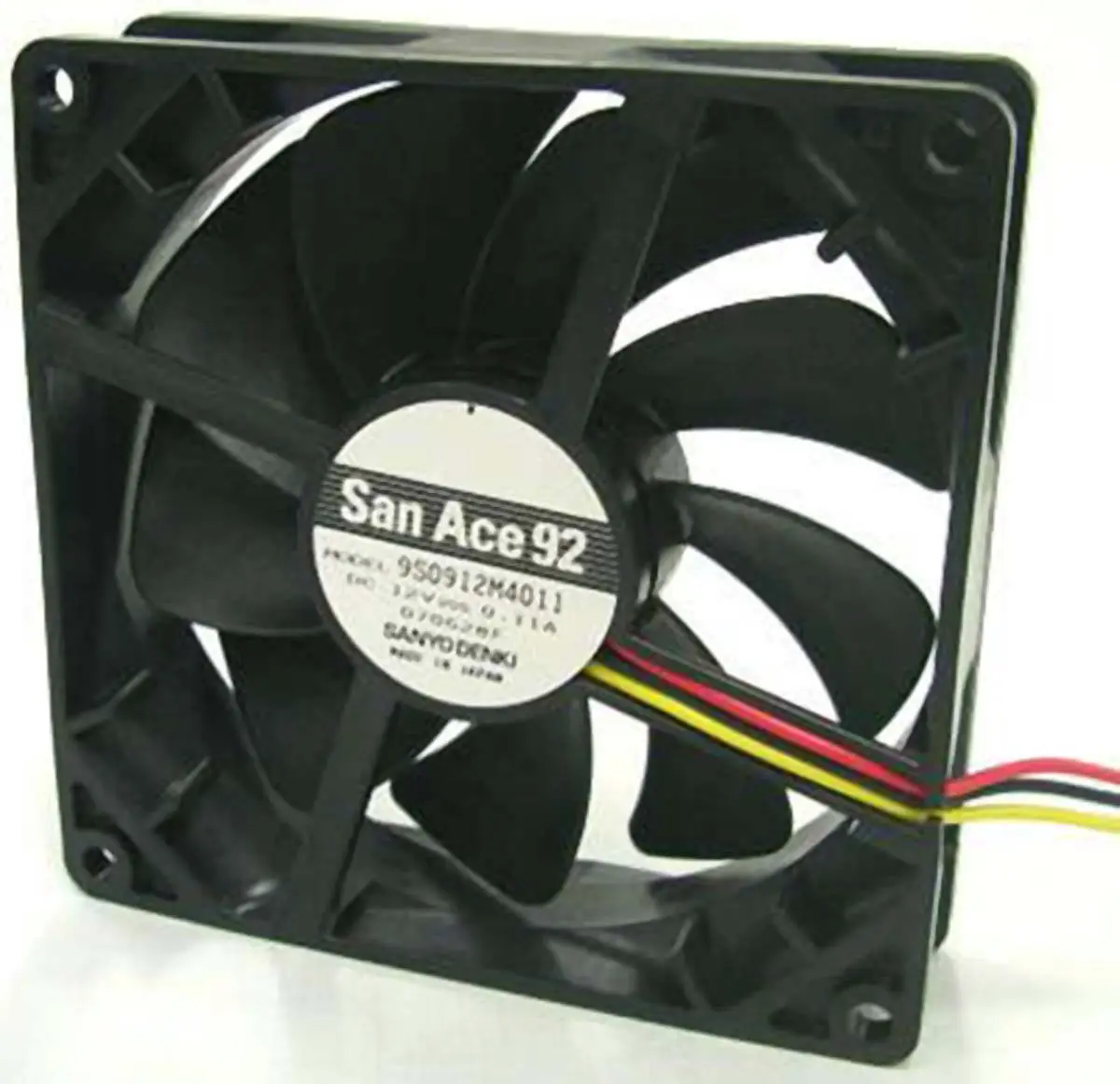Produktfoto 1 von Sanyo Denki San Ace 9S DC-Axiallüfter, Kugellager, 24 V dc / 2.16W, 92 x 92 x 25mm, 2650U/min, 76m³/h
