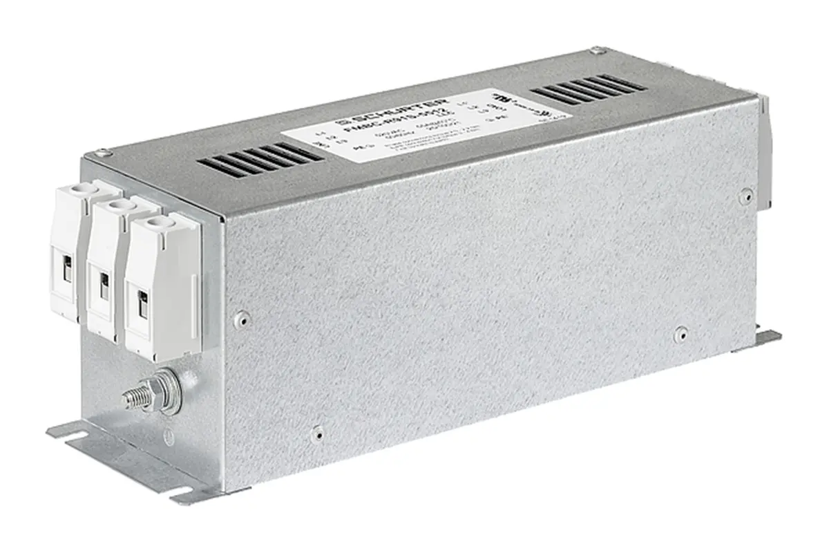 Schurter FMBC LL Entstörfilter, 520V ac, 100 A, Chassismontage 26.3 W, Schraubbefestigung, 3-phasig 17.5 A / 50/60 Hz 2
