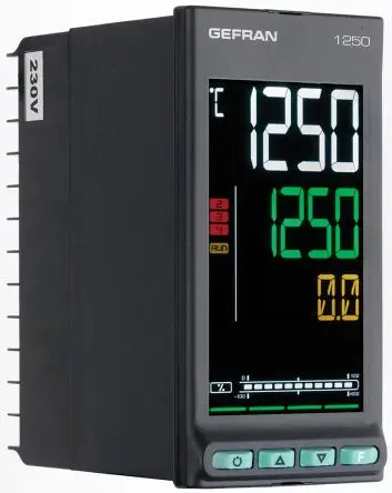 Produktfoto 1 von Gefran 650-1250-1350 PID Temperaturregler Panel, 3 x Relais Ausgang 240V PID-Controller