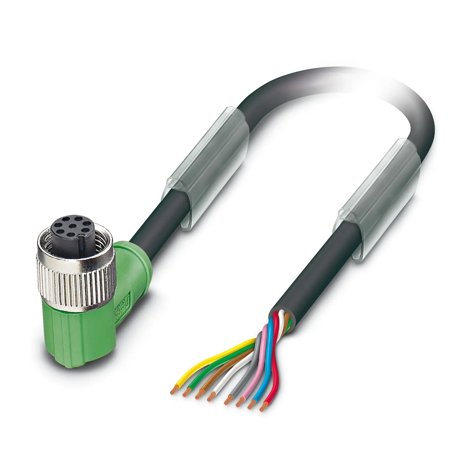 Produktfoto 1 von Phoenix Contact SAC, 8-polig Sensor-Betätigungselementkabel, M12 Buchse / Nicht abgeschlossen, Länge 5 m