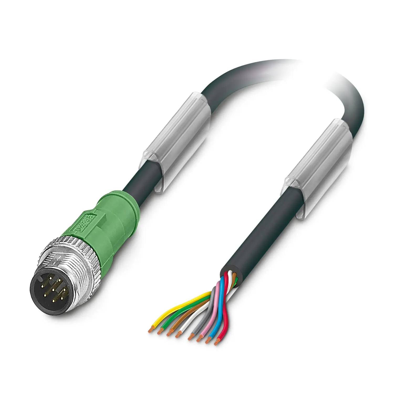 Produktfoto 1 von Phoenix Contact SAC, 8-polig Sensor-Betätigungselementkabel, M12 Stecker 8 / Nicht abgeschlossen, Länge 5 m