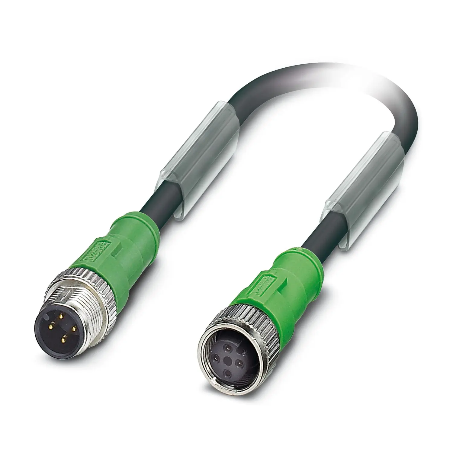 Produktfoto 1 von Phoenix Contact SAC, 4-polig Sensor-Betätigungselementkabel, M12 Stecker 4 / M12, Länge 5 m